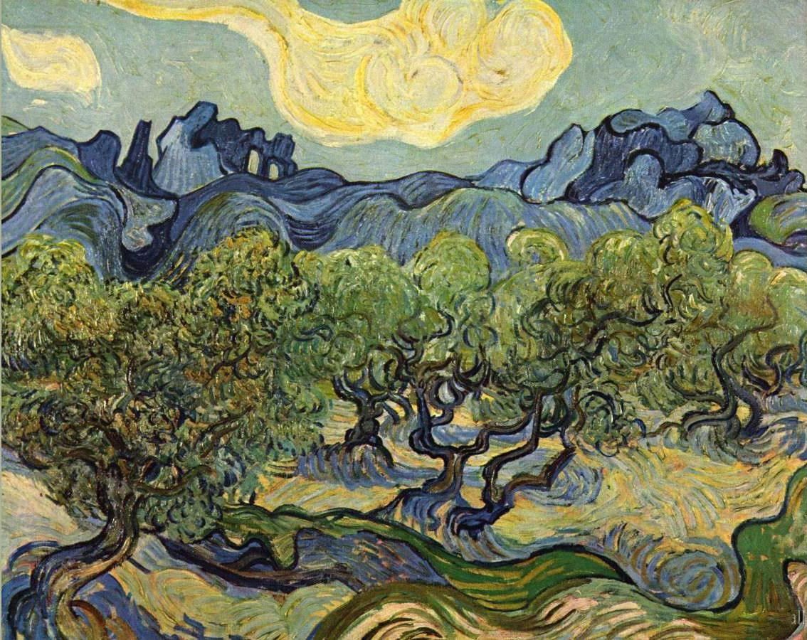 Vincent van Gogh Landscape with Olive Trees